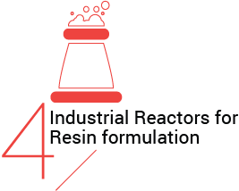 4 industrial reactors for resin formulations